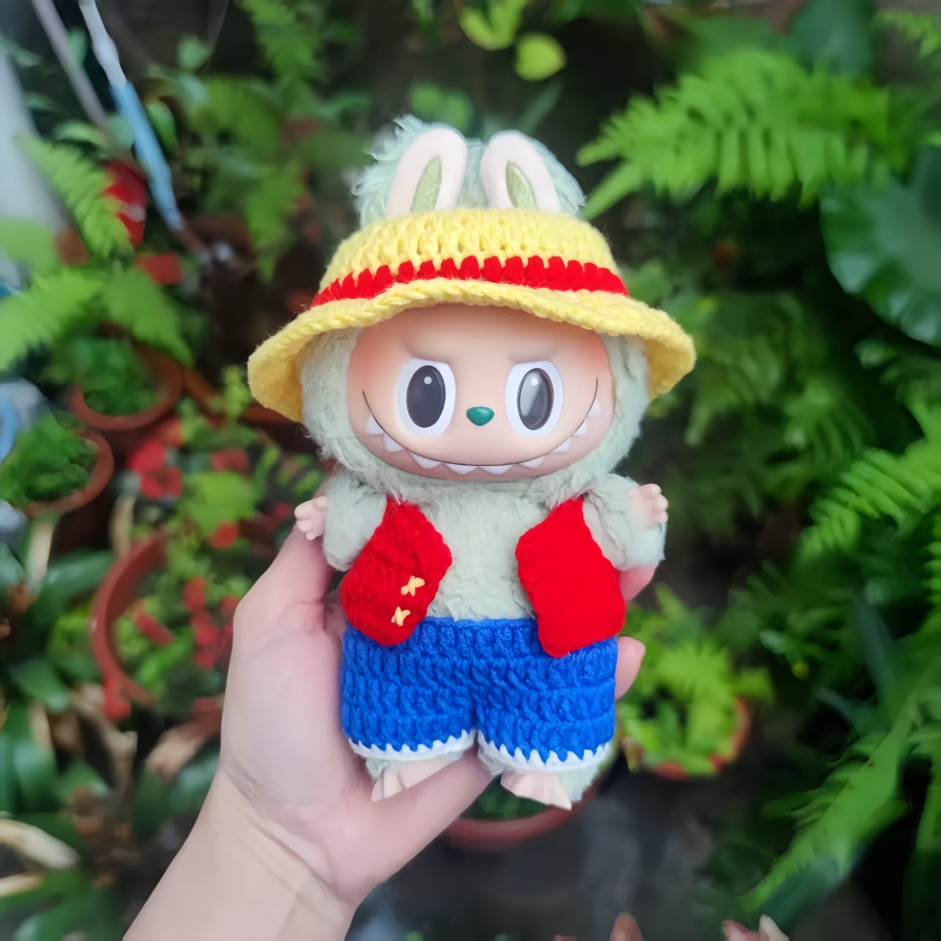 Pirate King Outfit – Special Edition Luffy-Inspired Costume for 17cm Plush Dolls