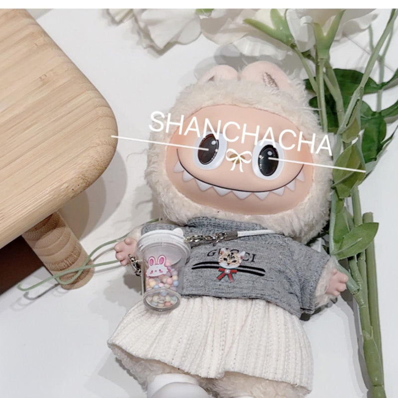 Doll Clothes – Aristocratic Girl Look with Cute Pleated Skirt for 17cm Plush Figures