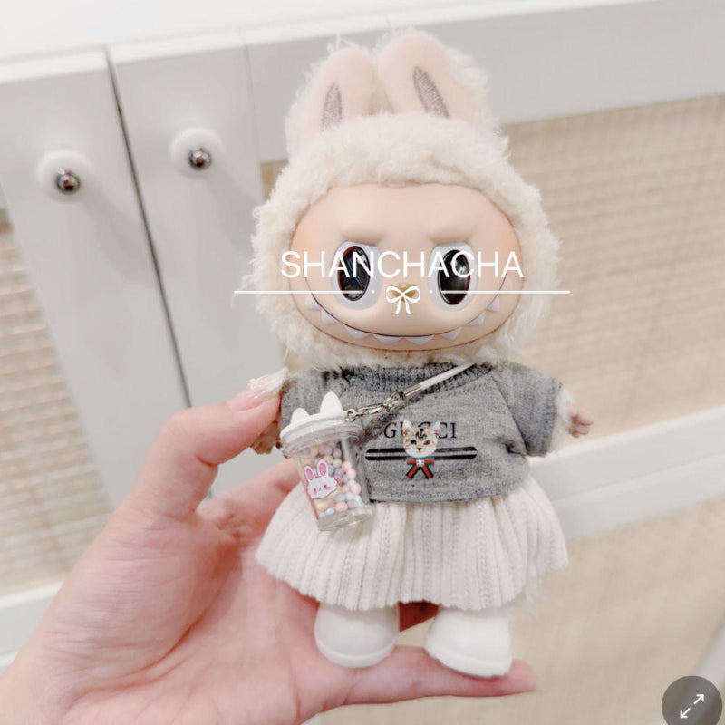 Doll Clothes – Aristocratic Girl Look with Cute Pleated Skirt for 17cm Plush Figures
